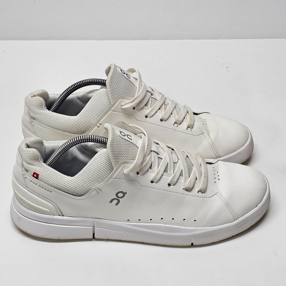 On Cloud The Roger Advantage 2 All White Mens Size 11.5 Court Comfort Shoes